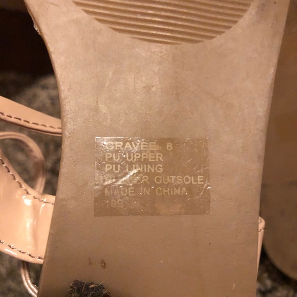 Madden Girl Nude Size 8 Sandals - Picture 5 of 9